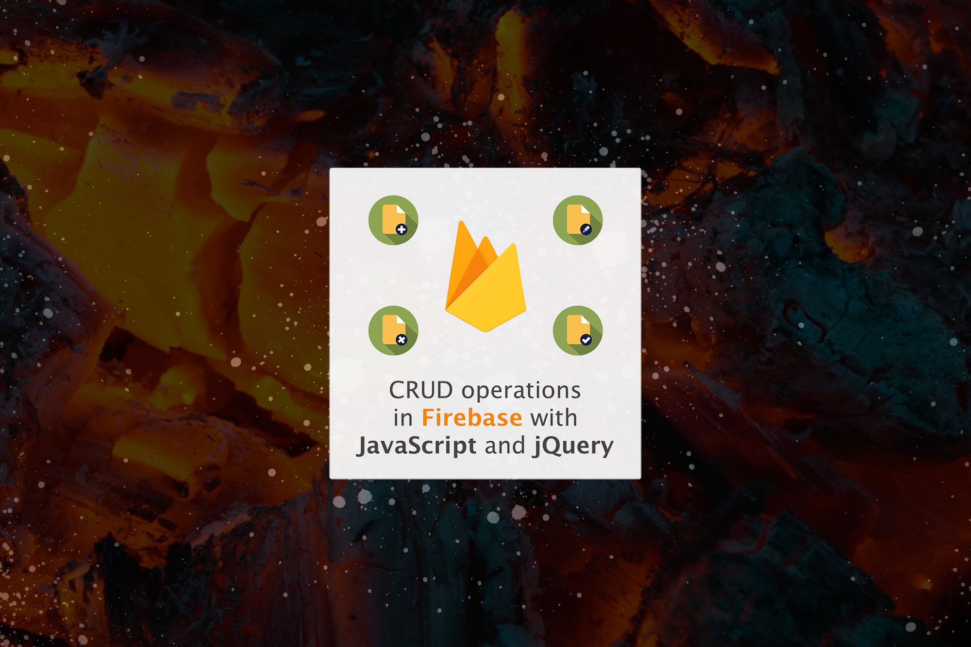 Firebase CRUD operations with JavaScript and jQuery