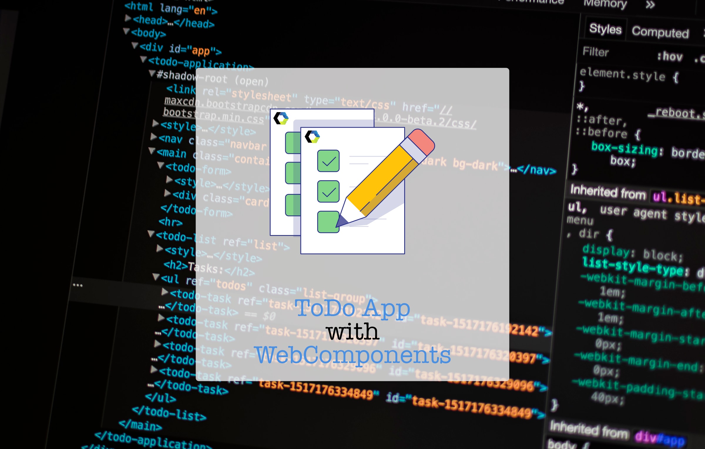 ToDo App with WebComponents