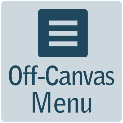 off-canvas navigation menu